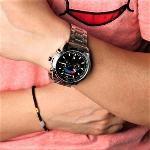 Relógio Masculino Esportivo Pulseira De Aço Watch Men Steel