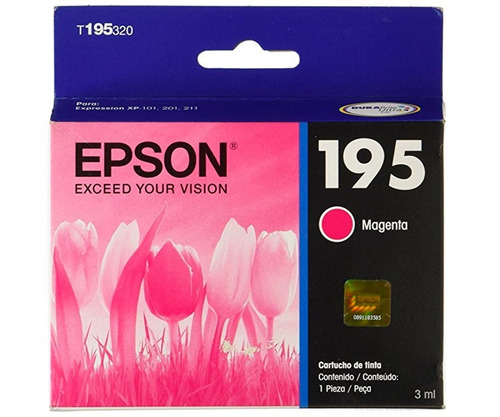 Imagen 4 de 4 de Cartucho Original Epson T195320 Para Xp-101/201/211 Magenta