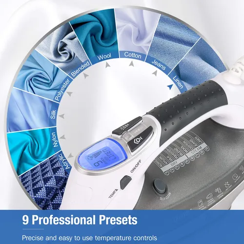 Plancha De Vapor Beautural 1800 W Con Pantalla Lcd Digital 3
