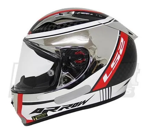 Capacete Fibra Carbono Ls2 Ff323 Arrow Carbon Chrome Cromado