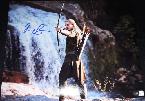 Foto Firmada Orlando Bloom El Señor De Los Anillos Autografo