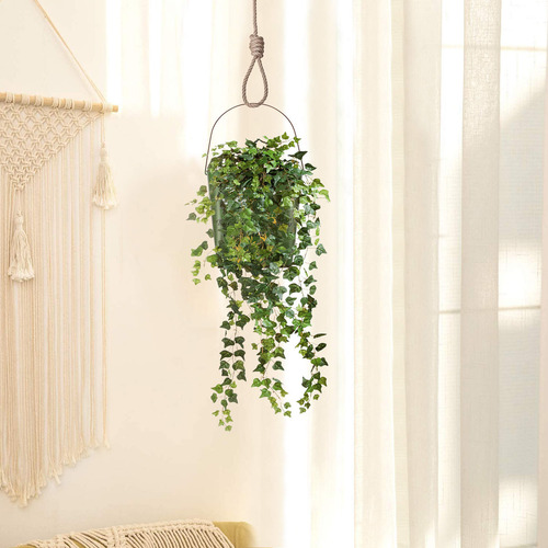 Cubo De Flores De Hojalata Para Pared Decorado