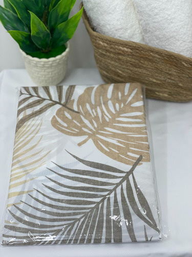 Cortina De Baño Teflón Estampada Impermeable Tela Premium Tropical
