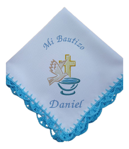 Servilletas Bautizo Niño 12 Piezas Bordadas, Recuerdo