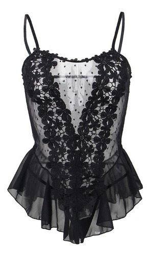 De Ropa Interior De Encaje Con Flores De Talla Grande Para