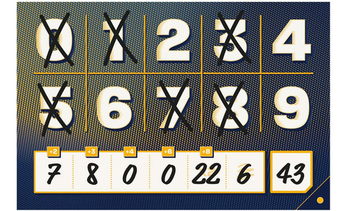 The Number Party Game Divertido Juego De Mesa De Estrategia