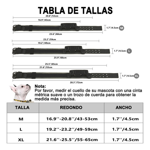 Collar para Perros Grandes y Extra Grandes – Collar Táctico Reforzado con Asa para Entrenamiento y Paseo, Acolchado con Neopreno Suave – GOOPEET