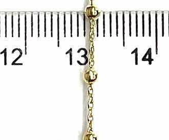 Cadena Separador Bolita Chapa Oro 18k 5 Metros
