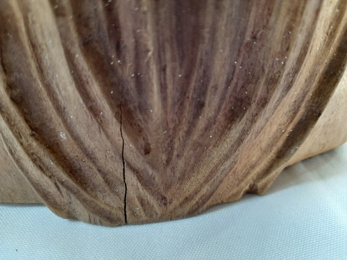 Busto Cabeza Indio Aborigen Tallada En Madera Marrón Claro (Usado)