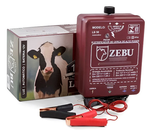 Zebu Eletrificador De Cerca Lb50 Automatico 12v