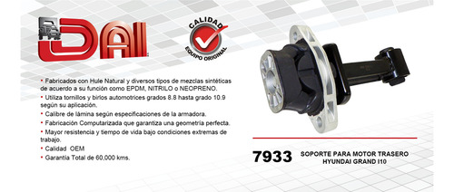 Soporte Motor Grand I10 2015 2016 2017 2018 2019
