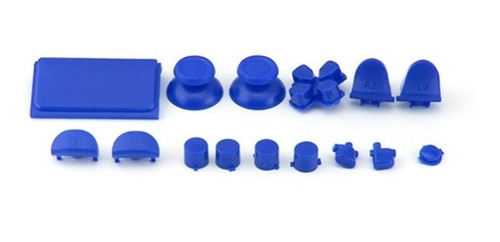 Botones Plasticos Joystick Playstation 4 2da Generacion Azul