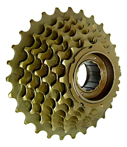 Roda Livre Catraca 7 Marchas Index 14-28 D Yamada Gold Cor Dourado Quantidade Máxima De Dentes 28 Quantidade Mínima De Dentes 14