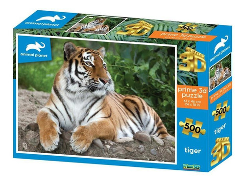 Rompecabezas 3d 500pz Tigre