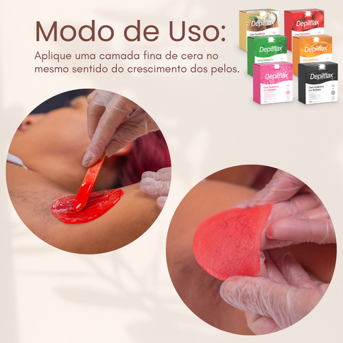 Cera Quente Depilatória Em Tabletes Depilflax Natural 500 G