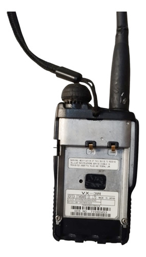 Rádio Comunicador Ht Yaesu Vx3r Multibanda Hf Vhf Uhf Am/fm Preto Hf Vhf Uhf (Usado)