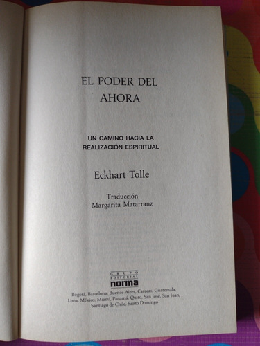 Imagen 3 de 3 de Libro El Poder Del Ahora Eckhart Tolle