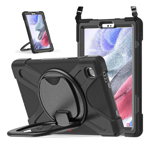 Funda Asa Correa Para Samsung Tab A7 Lite T220 Teknet Color Negro