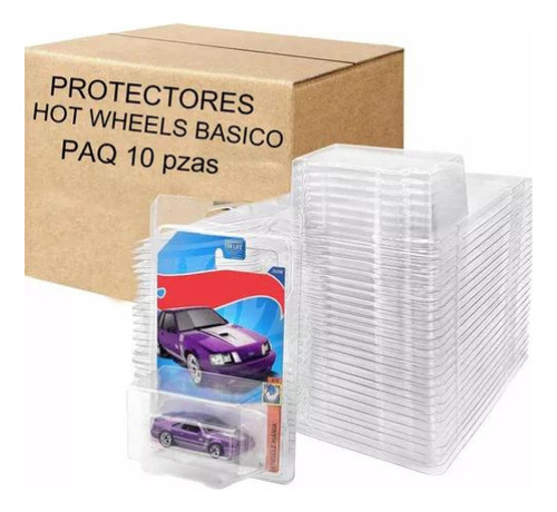 Protector Para Hot Wheels Basico 1:64 10 Pza