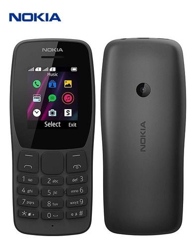 Imagen 1 de 2 de Celular Básico Dual Sim, Nokia 110, Radio Fm, Cámara