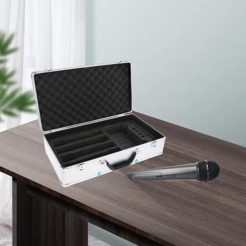 Mic Bag Espuma Eva Interior Hard Shell Robusto Para Plata