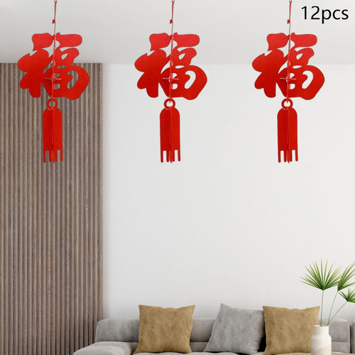 Decoraciones Colgantes De Año Nuevo Chino, Personajes De Fu