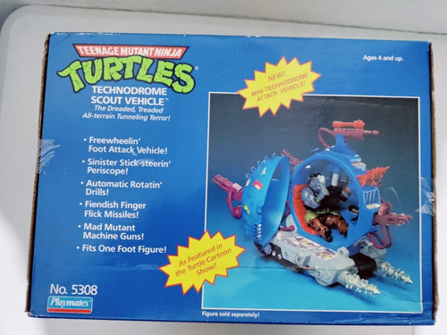 Tmnt Tortugas Ninja Vehiculo Scout Technodromo (Usado)