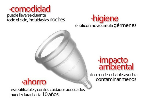 Copa Menstrual Reutilizable Y Ecológica. La Mas Vendida!