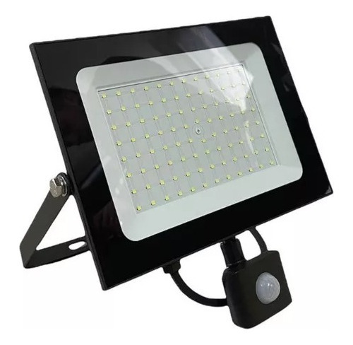 Reflector Led Con Sensor 100w 6500k Luz Fria 1410m Daliz Color de la carcasa Negro Color de la luz Blanco frío 100-240