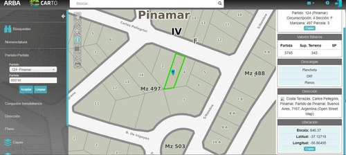 Terreno Venta Ostende 342m2