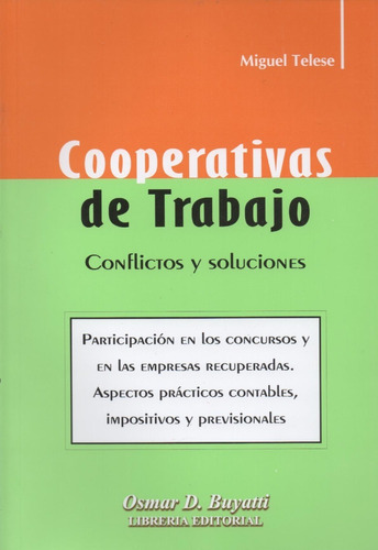 Libro Cooperativas De Trabajo De Miguel Telese