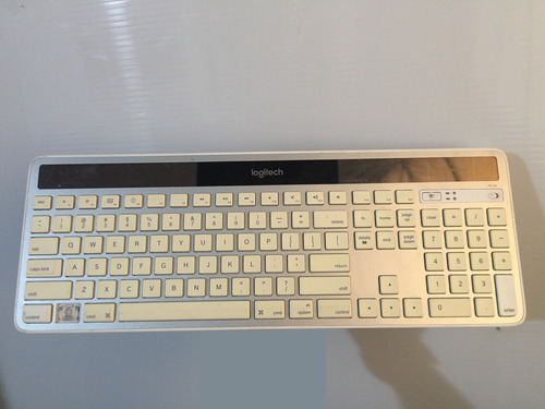 Teclado Logitech K750 Blanco Carga Solar Sin Receptor Blanco Inglés Us (Usado)