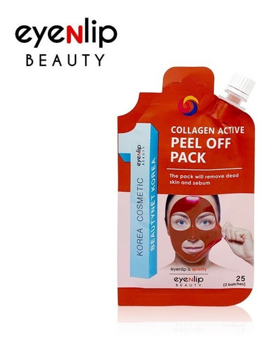 Imagen 1 de 1 de Mascarillas Peel Off Pack Eyenlip Collagen Active Coreana