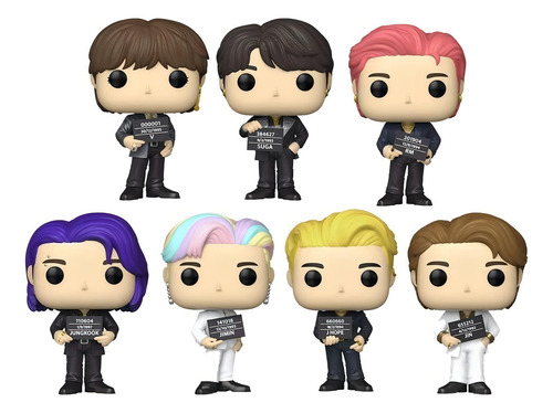 Pacote Funko Pop Butter Bts com 7 unidades - Xuy