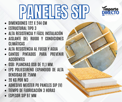 Panel Sip 97 Mm - Estructural 