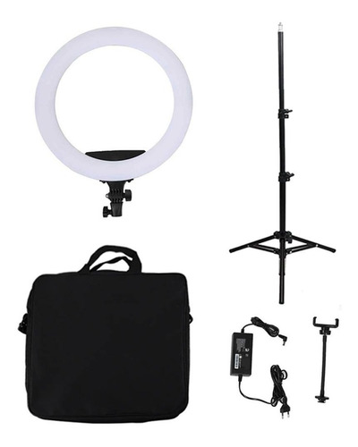 Imagen 4 de 5 de Aro De Luz Led 18¨ 45cm. Estudio Fotografía + Trípode Rl02