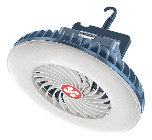 . Mini Ventilador Portátil For Acampar Con Linterna Led