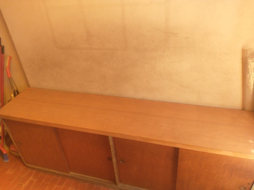 Armario Oficina De Madera Forrada Formica Con Puertas Corred (Usado)