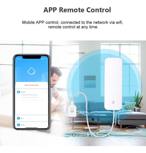 Wifi Sensor De Fuga De Agua De Fugas Aler Seguridad De