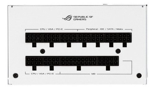 Fuente de poder para PC Asus ROG Strix ROG-STRIX-850G-WHITE 850W blanca 127V