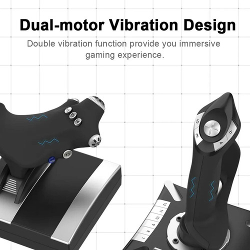 Simulador De Vuelo Joystick, Sistemas De Throttle Con