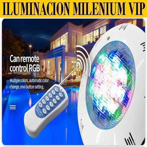 Lampara Led Sumergible Piscina Rgb 36w Ip68 2 Años Garantia
