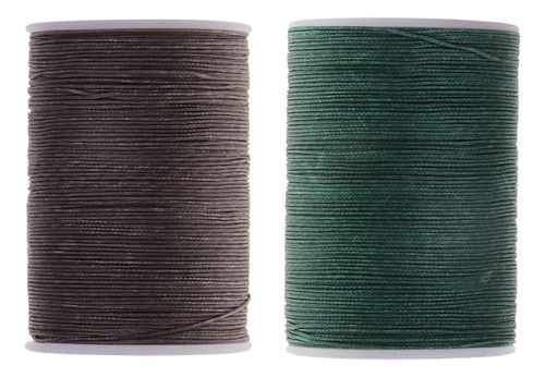 2pcs 130m 0,5mm Fio Redondo De Poliéster Encerado Costura