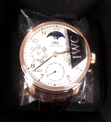 18kt Rose Gold Iwc Portugeiser Perpetual Calendar Iw5033 Mme