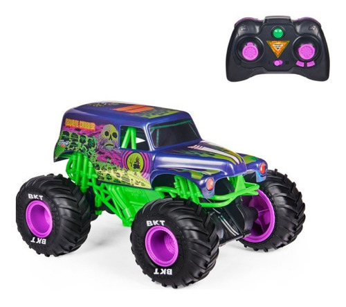 Carro Monster Jam Grave Digger Con Control Remoto