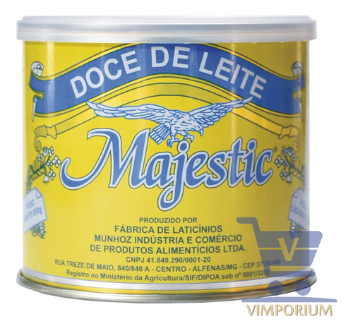 Majestic 850g - Doce De Leite Premiado De Alfenas, Preço Bom