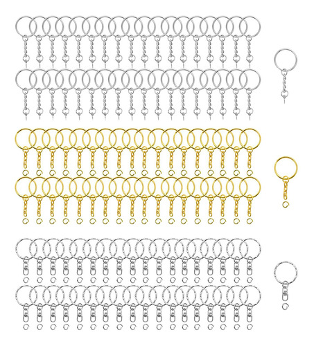 300x Llaveros Anillos Con Tornillos De Ojo Espacios En