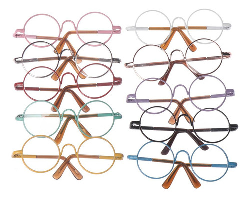 Gafas En Miniatura Con Lentes Transparentes Para Muñecas Con