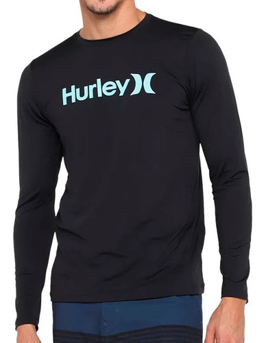 Camiseta Surf Hurley Proteção - Preto - Hyrb03001402