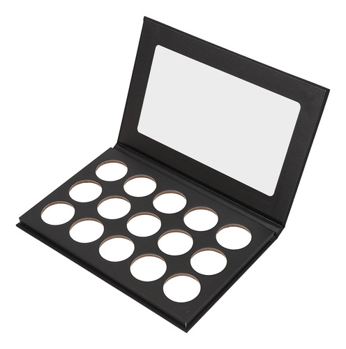 Paleta De Maquillaje En Polvo Empty Diy Eyeshadow Black 15